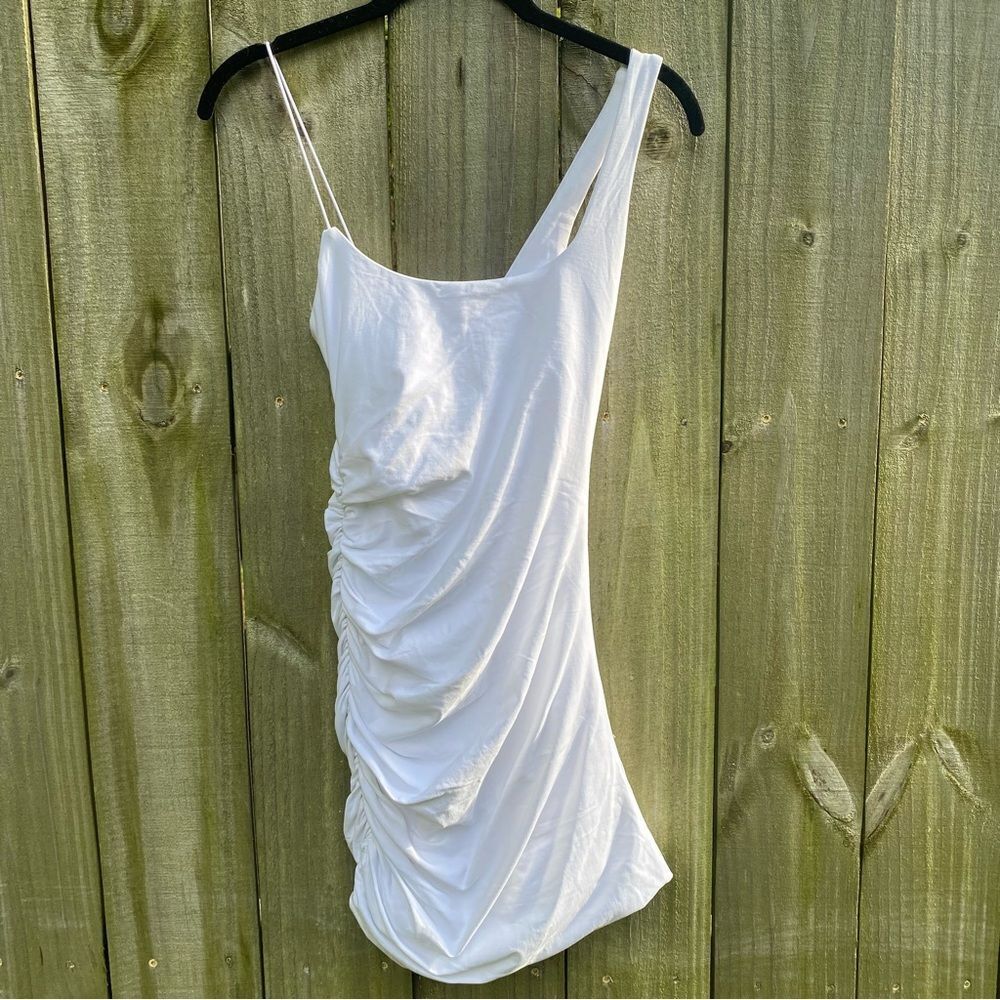 ALIX NYC Emmons white ruched bodycon sleeveless mini dress Revolve Size XS NEW